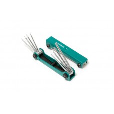 Набір ключів TORX складаний 8 предметів (T5H-T10H, T15H, T20H з отвором) Forsage F-5087TF