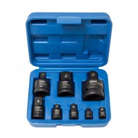 Набор адаптеров ударных,8 предметов(1/4(F)x3/8"(M),3/8(F)x1/4"(M),3/8(F)x1/2"(M),1/2(F)x3/8"(M),1/2(F)x3/4"(M),3/4(F)x1/2"(M),3/4(F)x1"(M),1(F)x3/4"(M)в кейсе FORCEKRAFT FK-4089MPB