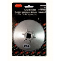 Съемник масляного фильтра "крышка" 76мм х 12гр, в блистере ROCKFORCE RF-10687612