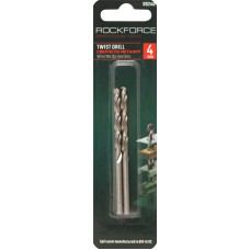 Свердло по металу 4мм HSS(2шт), в блістері ROCKFORCE RF-DS240