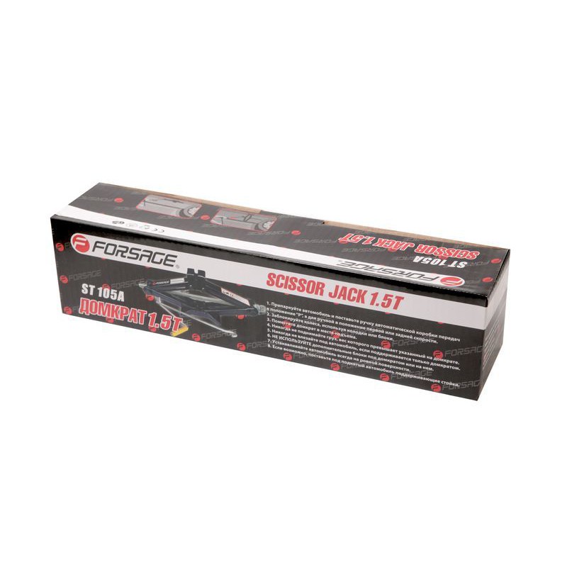 Домкрат механічний (ромб) 1.5т ST-105A (h min 104мм, h max 385мм) Forsage F-ST-105A.King