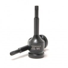Головка-біта SPLINE глибока ударна1/2", M6 з отвором ROCKFORCE RF-24807806T