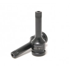 Головка-біта SPLINE глибока ударна 1/2", M10 з отвором ROCKFORCE RF-24807810T