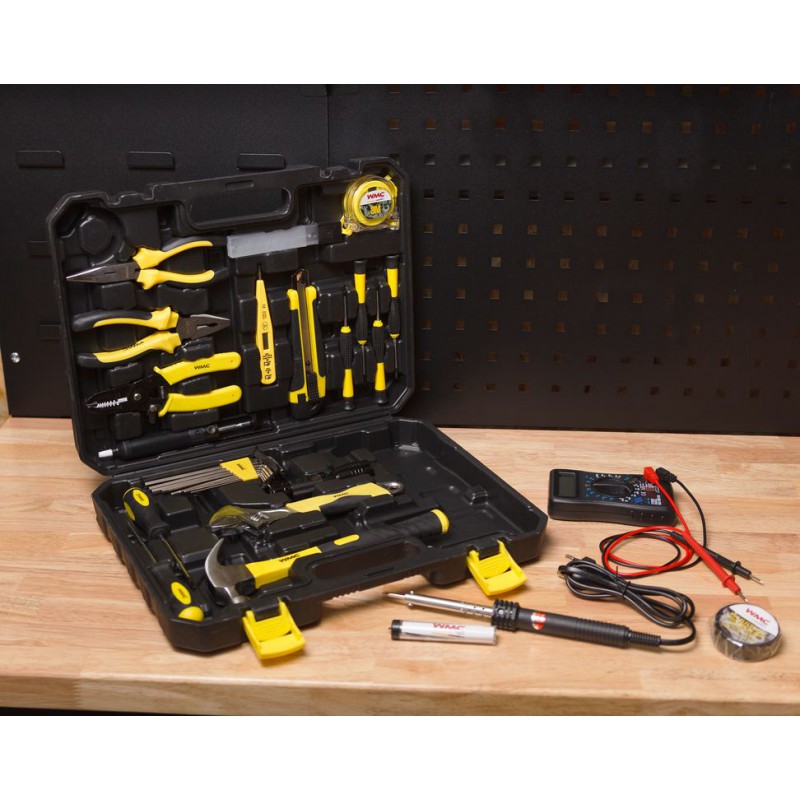 Набор инструментов 34 предмета, для электрика WMC TOOLS 1034