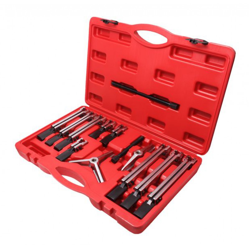 Знімач двох-трьохлапий збірний універсальний, 12 предметів (довжина лап - 120, 230, 280мм; ширина - 145мм), в кейсі Partner PA-0220-1