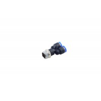 Фитинг Y-образный для пластиковых трубок 8мм с наружной резьбой 1/8" ROCKFORCE RF-SPX08-01