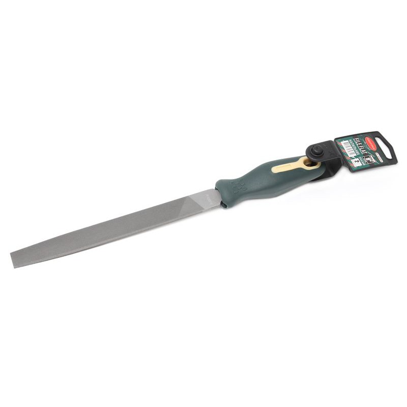 Напилок плоский 8"-200мм, на пластиковому тримачі ROCKFORCE RF-5056P18
