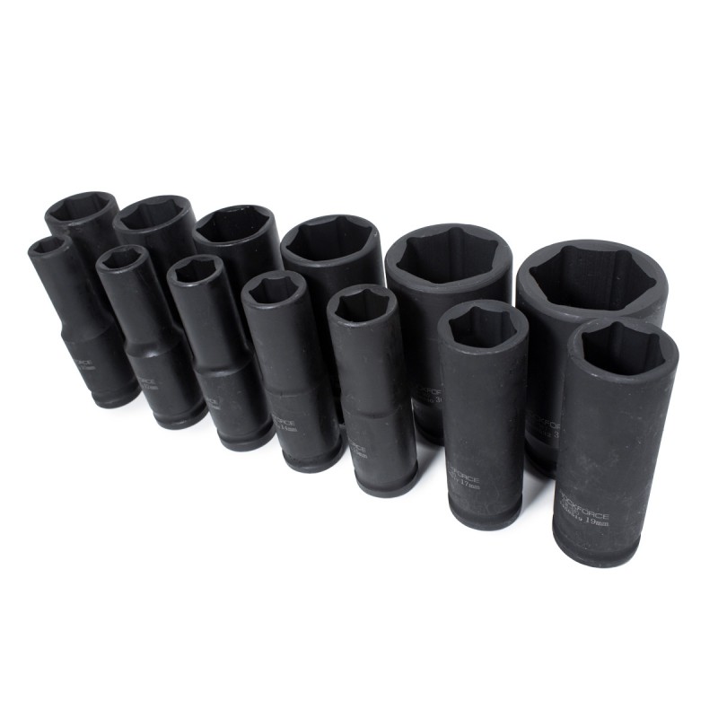 Набор головок ударных глубоких ROCKFORCE RF-4137MPB 13пр.,1/2''(10, 12-15, 17, 19, 21, 22, 24, 27, 30, 32мм), на пластиковом держателе