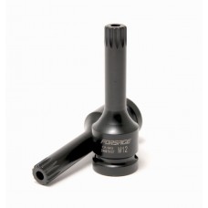 Головка-біта SPLINE глибока ударна1/2", M12 з отвором Forsage F-24807812T