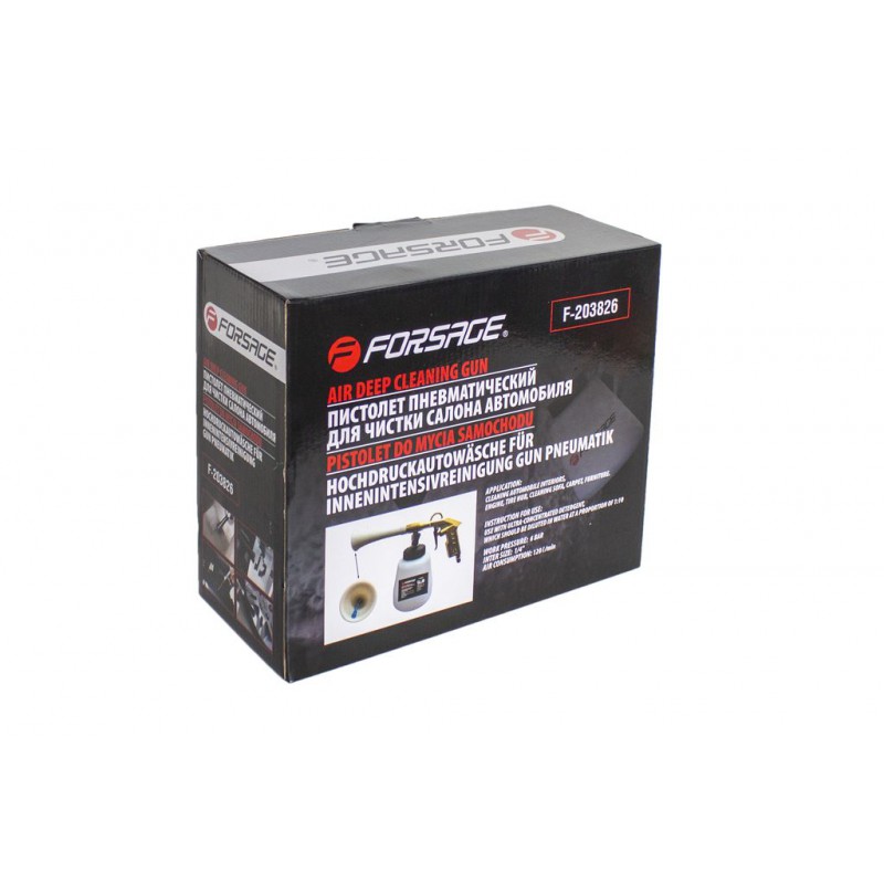 Пистолет пневматический ''Tornado''для химчистки салона а/м (емкость 1л ,6 bar, расход воздуха 120 л/мин)