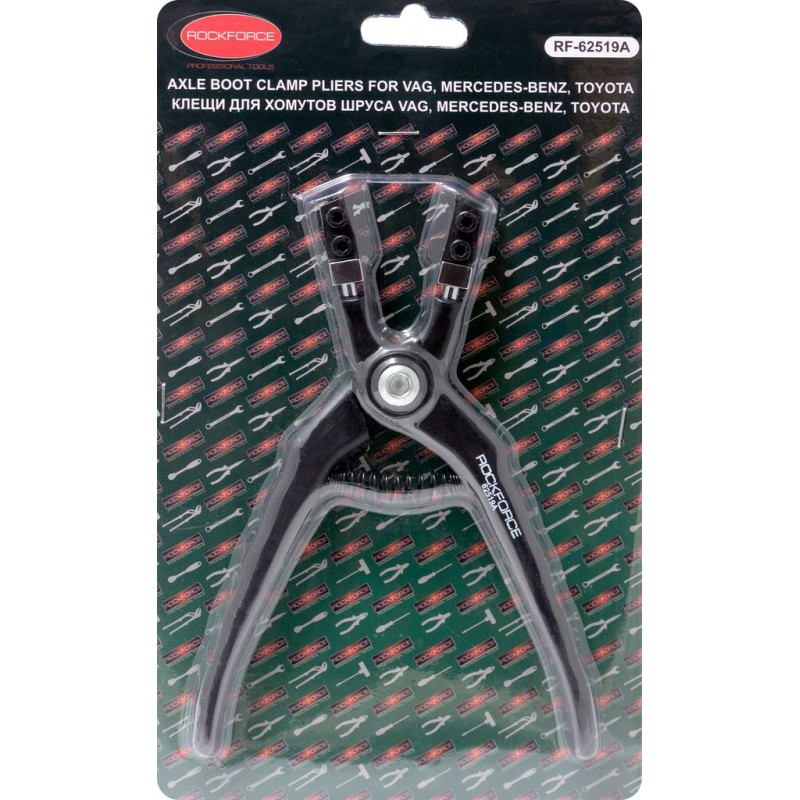 Клещи для хомутов шруса VAG, Mercedes-Benz, Toyota, в блистере ROCKFORCE RF-62519A