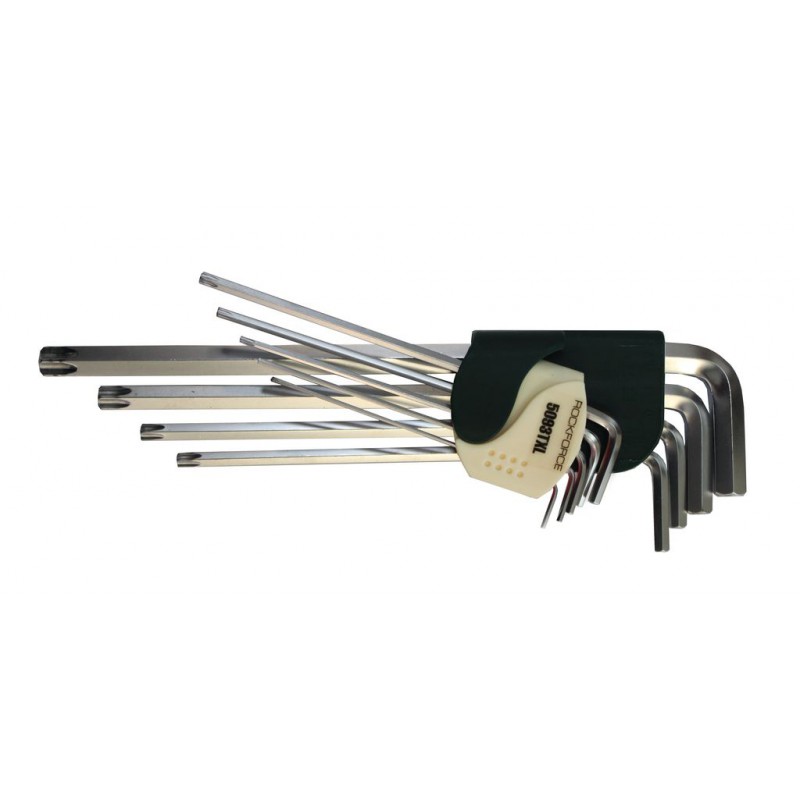 Набор ключей шестигранных 9пр.HEX/TORX, экстрадлинных (Hex: 1.5, 2, 2.5, 3, 4, 5, 6, 8, 10, Torx: T10, T20, T27, T30, T40, T50, T55)