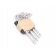 Набор ключей TORX Г-образных, 15 предметов(Т6, T7, T8, T9, Т10, Т15, Т20, Т25, Т27, Т30, Т40, Т45, Т50, Т55, Т60)в пластиковом держателе ROCKFORCE RF-5151