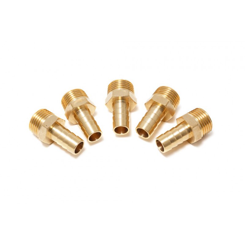 Пepexoдник 1/2" нa шлaнг 6мм, к-т 5шт. Forsage F-MH08/04K