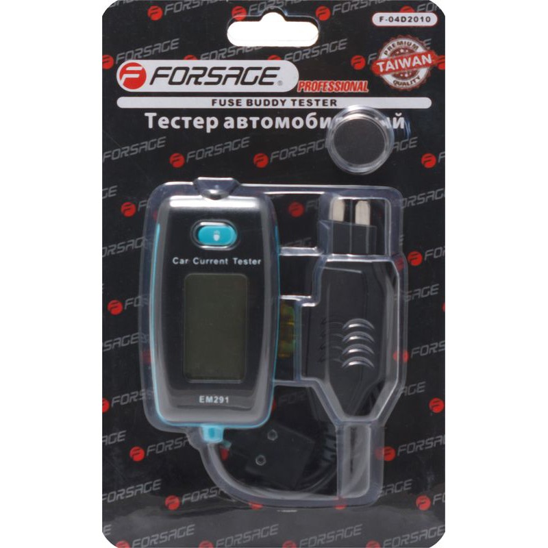 Тестер для проверки тока в системе автомобиля, в блистере Forsage F-04D2010