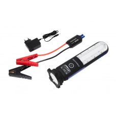 Фонарь светодиодный аккумуляторный с накопителем и функцией пуска а/м(12V,12000mAH,400Amp,480/60Lumen-бок/торц.свет,водонепр.IP54, магит,инд. зарядки) ROCKFORCE RF-01396