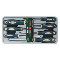 Набір викруток магнітних "Profi" S2, 7 предметів (PH: 1x80, 2х100, 3х150мм; SL: 4x100, 5.5х125, 6.5х150, 8х175мм) в лотку ROCKFORCE RF-20713