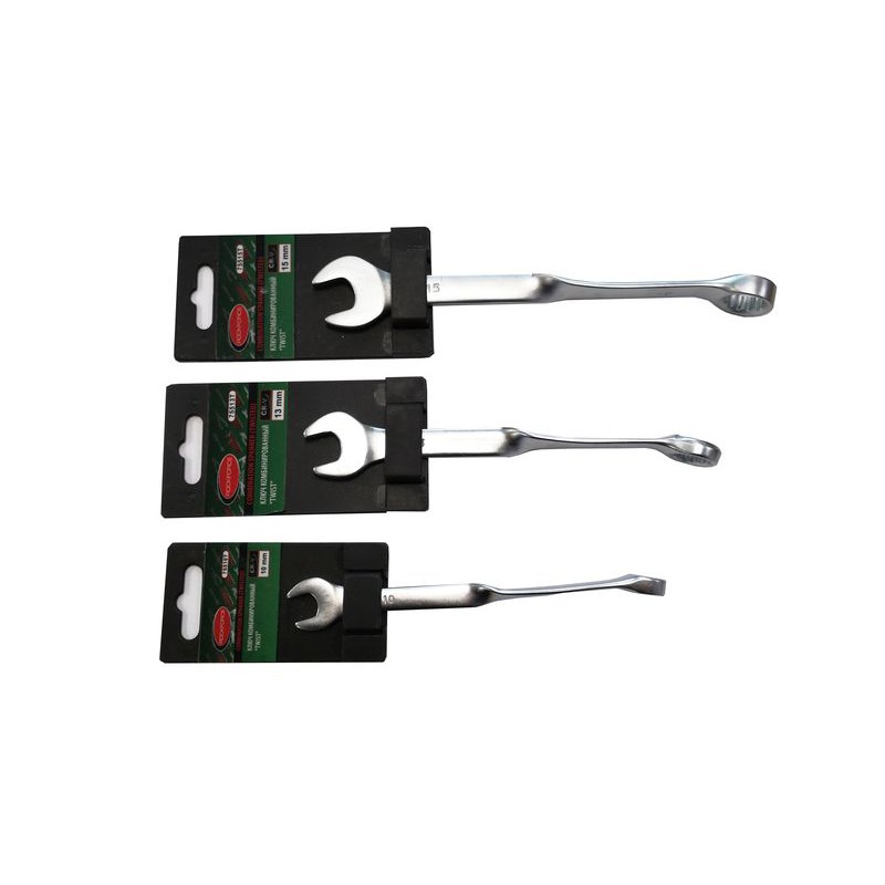 Ключ комбинированный twist удлиненный 9мм на пластиковом держателе ROCKFORCE RF-75509T