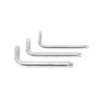 Ключ Г-образный TORX экстра длинный T-55H с отверстием ROCKFORCE RF-76755XL