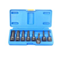 Набор головок-бит TORX ударных 8 предметов 1/2" (T30, Т40, Т45, Т50, Т55, Т60, Т70, 80), в кейсе Forsage F-4088MPB