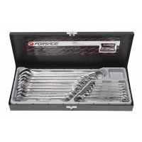 Набір ключів комбінованих 16ін. (6-19, 17,22, 24мм) у металевому кейсі Forsage F-5161