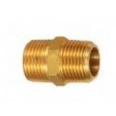 Штуцер латунный с наружными резьбами 1/2''X 1/4''(конус) F-CS-C-011-2