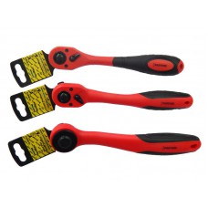 Тріскачка з прогумованою протиковзкою рукояткою1/2" (72зуб.) Partner PA-804B72