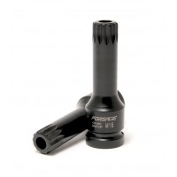 Головка-бита SPLINE глубокая ударная1/2", M14 с отверстием Forsage F-24807814T