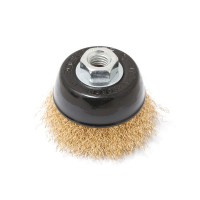 Кордщетка чашеподібна латунна для УШМ 75мм RF-BWC003