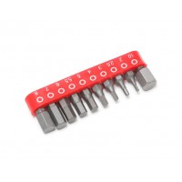 Набор бит 6-гранных 10 предметов 1/4" (H 2,2.5,3,4,5,5.5,6,7,8,10-25мм) Forsage F-21021