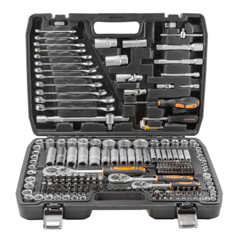 Набор инструментов 218пр.1/4''3/8''1/2''(6гр.)(4-32мм) PARTNER PA-42182-5
