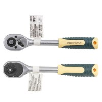 Трещітка 3/8" реверсивна з гумовою ручкою Rockforce RF-80232W