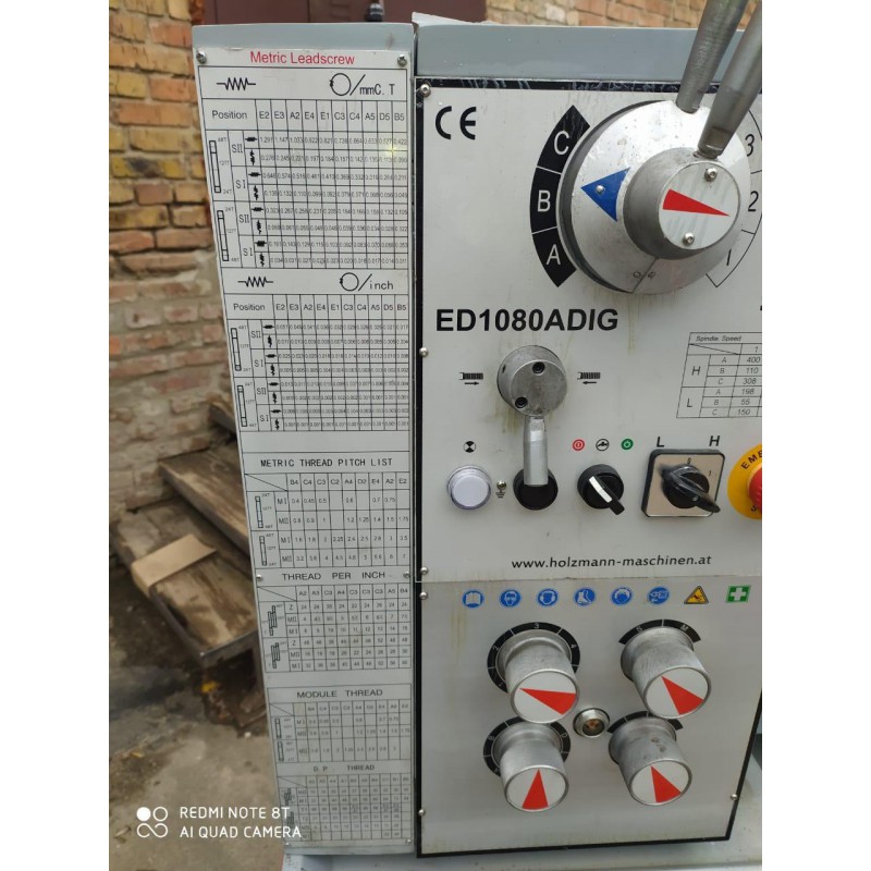 Токарний верстат по металу Holzmann ED 1080ADIG