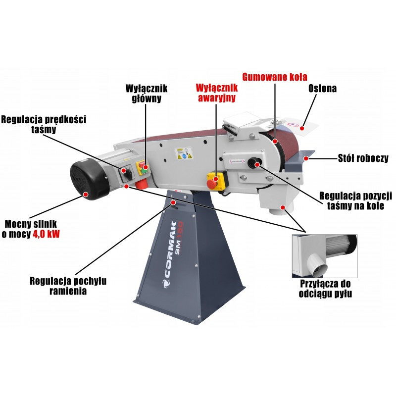 Стрічково-шліфувальний верстат CORMAK SM75