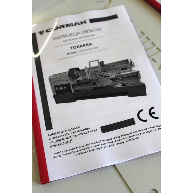 Токарно-гвинторізний верстат CORMAK CJ6250YC 500X1500