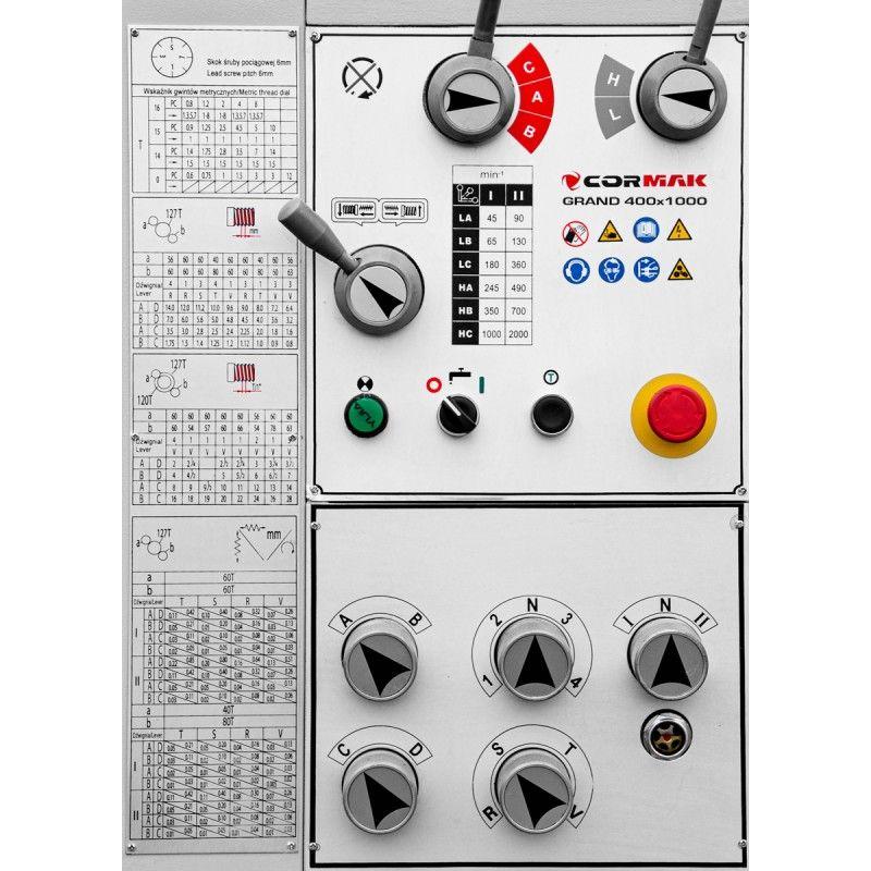 Універсальний токарний верстат CORMAK GRAND 400x1000