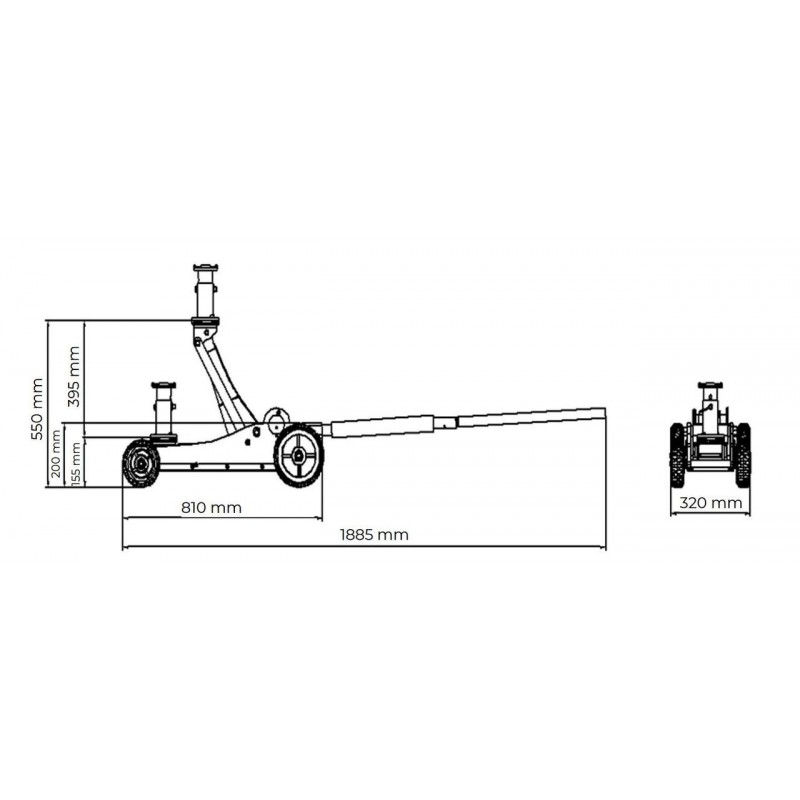 Домкрат для позашляховиків Holzmann OWH3.0