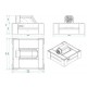 Сварочный вытяжной колпак с вентилятором GPPH IQ Air Flow 1500x1480 мм