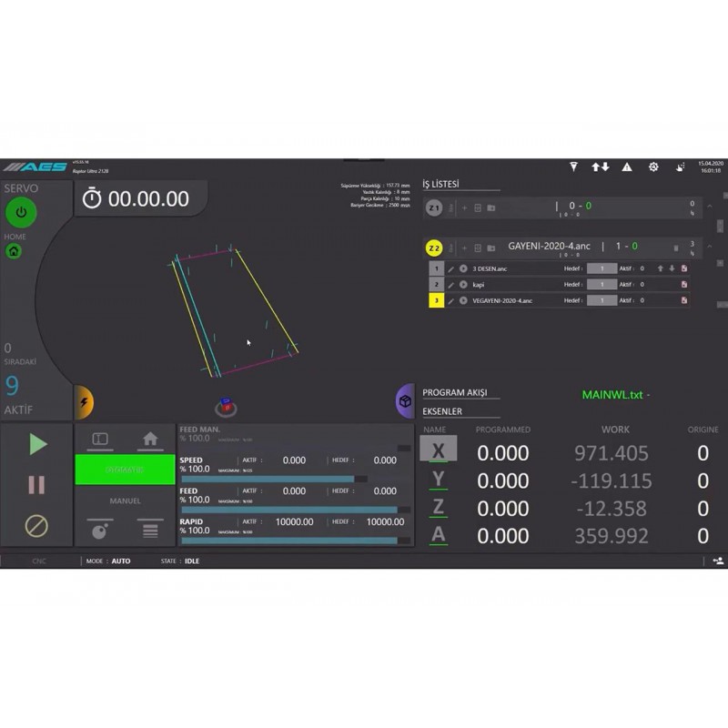 Фрезерний верстат з ЧПУ AES RAPTOR ULTRA 2136