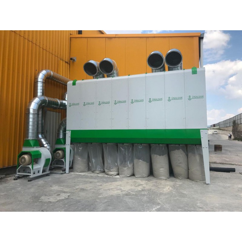 Фільтраційна аспіраційна установка Unalsan UNS M560, 33 000 м³/год