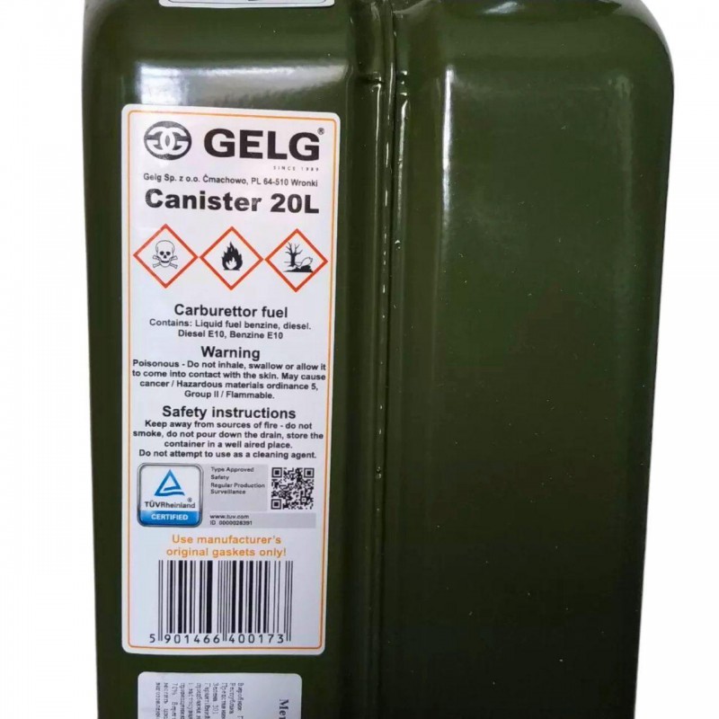 Металлическая канистра GELG 20 л