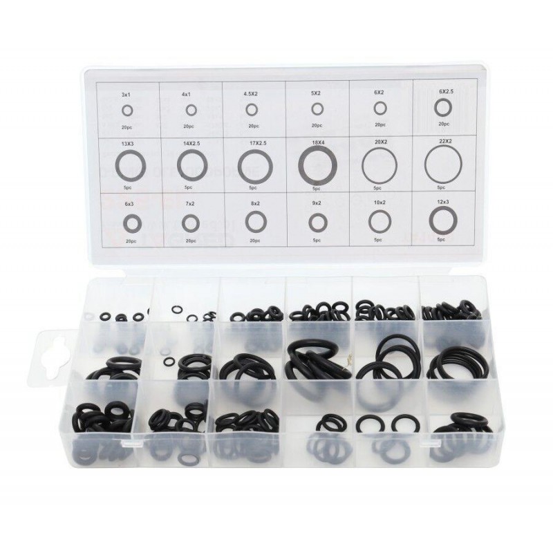 Набор уплотнителей маслостойких колец TAGRED TA1409, 225 шт