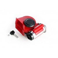 Сигнал пневматичний равлик12V 540Гц, 680Гц 115Дб червоний (1шт) WTE