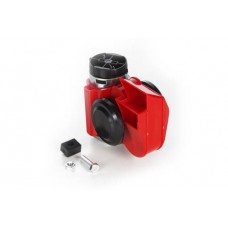 Сигнал пневматичний равлик12V 540Гц, 680Гц 115Дб червоний (компакт) (1шт) WTE
