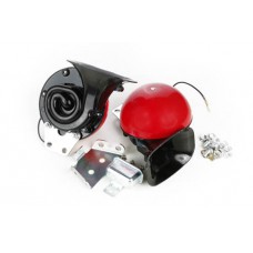 Сигнал звуковий равлик 12V 320Гц, 390Гц 120Дб (2шт) червоний WTE