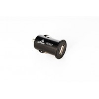 Автомобільний зарядний пристрій 2 USB (12V - 5V 2,1A) чорний МІНІ 12 Atelie