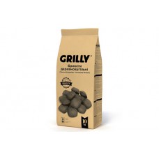 Брикети деревновугільні 10кг Grilly