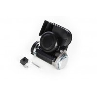 Сигнал пневматический улитка12V 540Гц, 680Гц 115Дб черный (компакт) (1шт) WTE