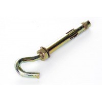 Анкер с кожухом и гайкой с C-крюком М8/10*80 цинк жёлтый (пач 5шт) APRO