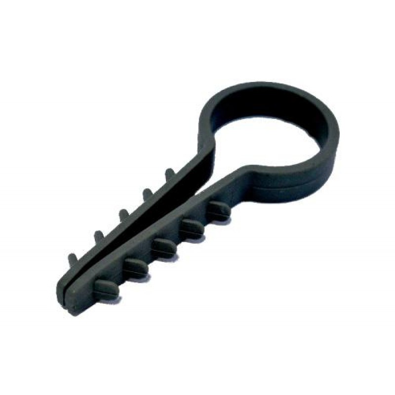 Дюбель-ёлочка Ø8 для круглых проводов черный (пач 100шт) APRO